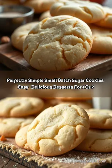 Perfectly Simple Small Batch Sugar Cookies – Easy & Delicious Desserts for 1 or 2