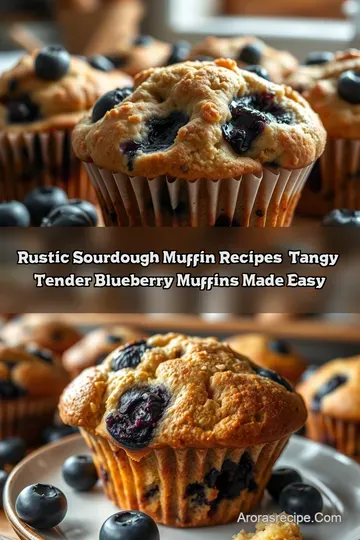 Rustic Sourdough Muffin Recipes: Tangy Tender Blueberry Muffins Made Easy
