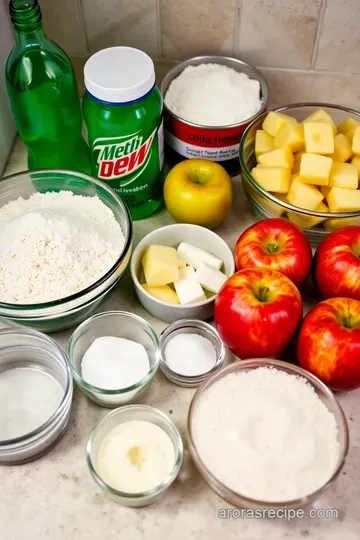 Sweet & Fizzy Apple Dumplings with Mountain Dew Glaze ingredients