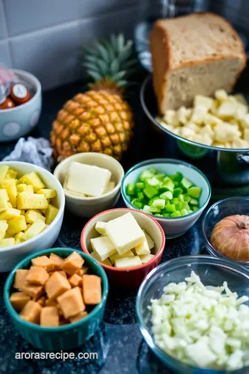 Tropical Pineapple Stuffing: A Sweet & Savoury Feast ingredients