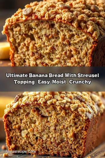 Ultimate Banana Bread with Streusel Topping – Easy Moist & Crunchy