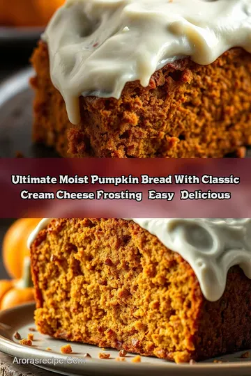 Ultimate Moist Pumpkin Bread with Classic Cream Cheese Frosting – Easy & Delicious