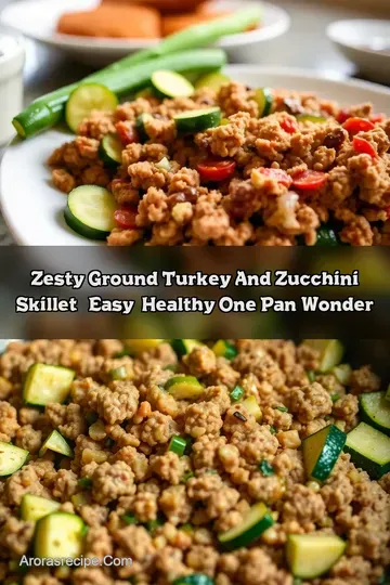Zesty Ground Turkey and Zucchini Skillet – Easy Healthy One-Pan Wonder