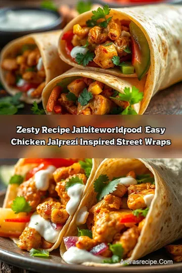 Zesty Recipe Jalbiteworldfood: Easy Chicken Jalfrezi-Inspired Street Wraps