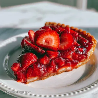 7Up Strawberry Pie Recipe for 8 Servings Recipe Card