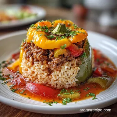 The Most Addictive Beef Stuffed Peppers for 6 Servings
