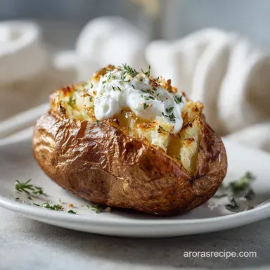 Air Fryer Baked Potato for 4 Servings: Crispy and Fluffy