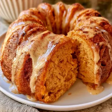 Apple Pumpkin Bundt Cake for 12 Servings