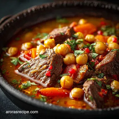 Abgoosht Recipe: Traditional Persian Lamb Chickpea Stew Recipe Card