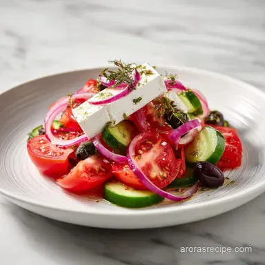 Greek Salad Recipe in 15 Minutes Recipe Card