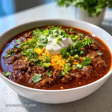 Authentic Texas Chili Recipe with Beef