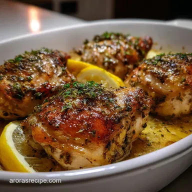 Baked Lemon Chicken: Juicy Easy Mediterranean Recipe Recipe Card