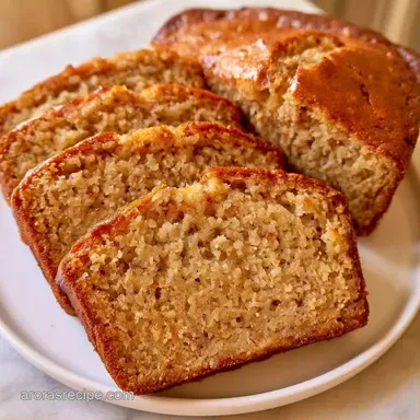 Banana Bread Recipe Basic for 1 Loaf Recipe Card