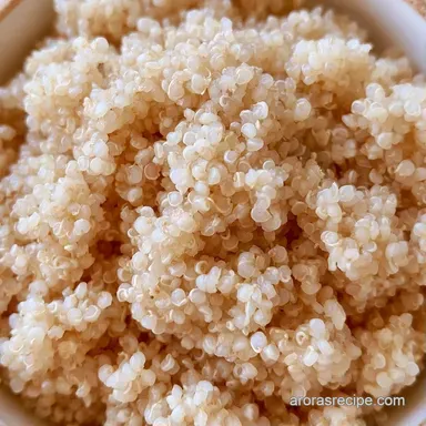 Basic Boiled Quinoa for 4 Servings Recipe Card