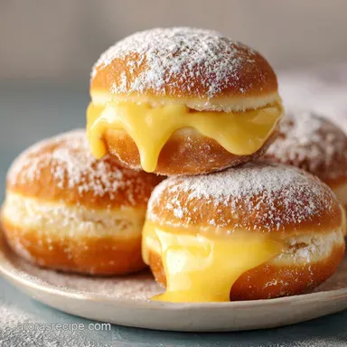 Bavarian Cream Donuts: Silky Center Recipe Card