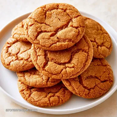 Big Soft Ginger Cookies with Molasses Recipe Card