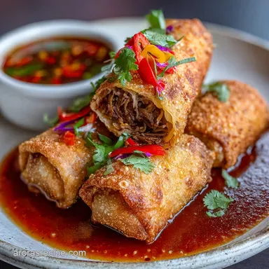 Birria Egg Rolls: Crispy Baked for Appetizers
