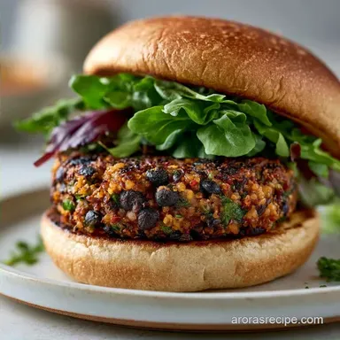 Black Bean Quinoa Burger in 35 Minutes