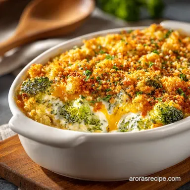 Broccoli Cheese Casserole With Stuffing: Ultra-Creamy Crispy Topping