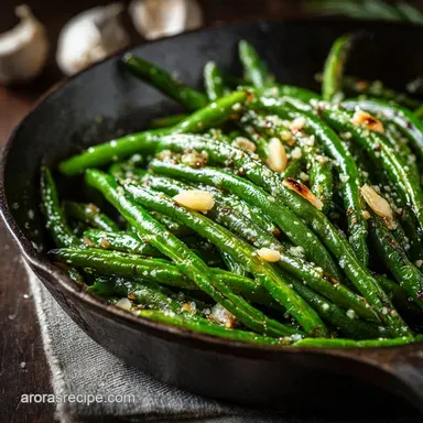 Foolproof Buttery Garlic Green Beans TenderCrisp Sauteed Finish Recipe Card