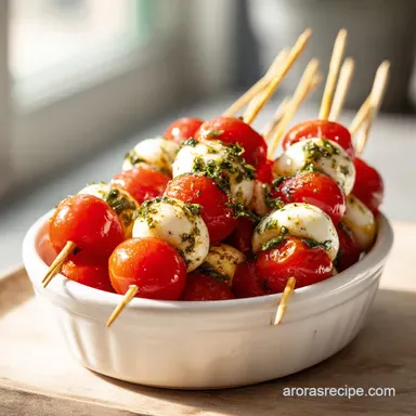 Caprese Salad Appetizer Skewers in 15 Minutes
