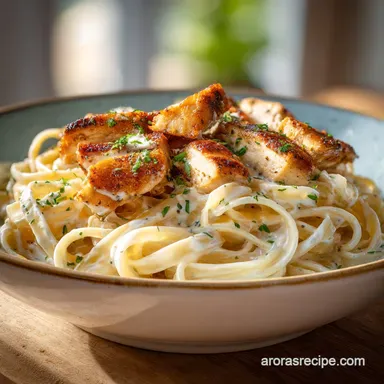 Chicken Fettuccine Alfredo in 35 Minutes