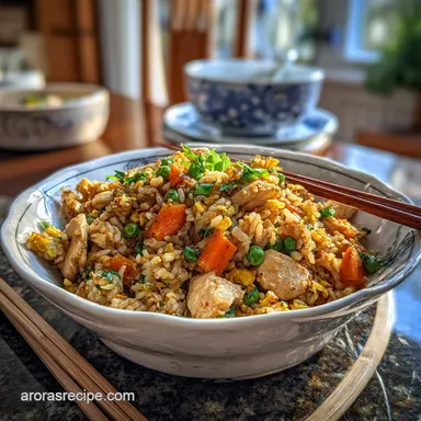 Chicken Fried Rice in 25 Minutes: Flavorful Homemade Recipe Card