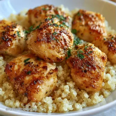 Chicken Quinoa Meal Prep for 4 Servings Recipe Card