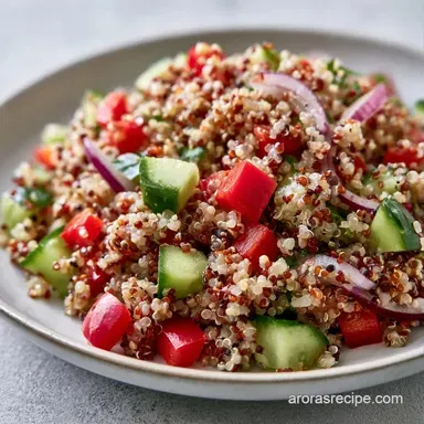 Chilean Quinoa Salad for 4 Servings Recipe Card