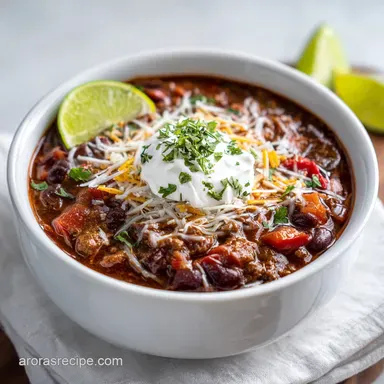 Classic Beef Chili Recipe: Velvety Finish Recipe Card