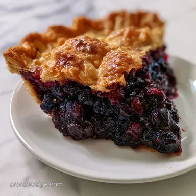 Blueberry Pie with Shattering Crust Recipe Card