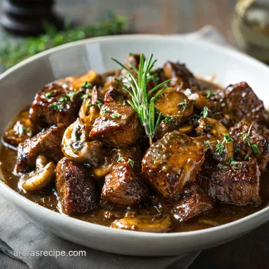 Ultimate Chop Steak Recipe Tender Cubes in Rich Mushroom Gravy