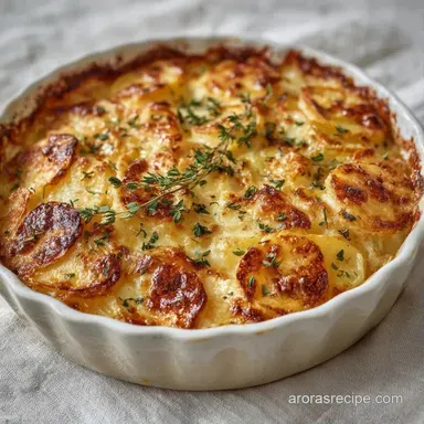 Classic Potato Gratin for 6 Servings Recipe Card