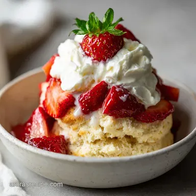 Classic Strawberry Shortcake Recipe for 8 Recipe Card