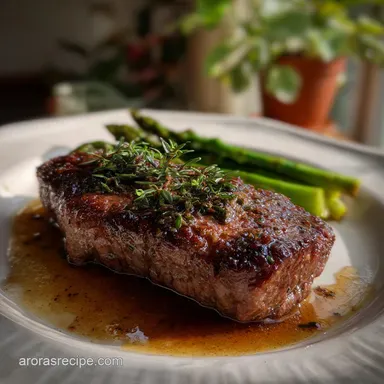 How to Cook Sirloin Steak: Pan-Seared Recipe Card