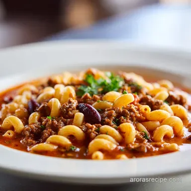 Copycat Olive Garden Pasta e Fagioli with Ground Beef