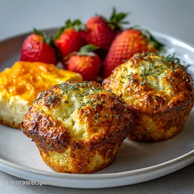Classic Cottage Cheese Breakfast Muffins: 40 Min Recipe Card