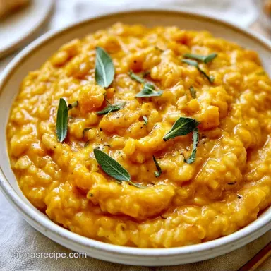 Pumpkin Risotto in 30 Minutes Recipe Card