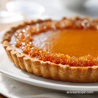 Creme Brulee Pumpkin Pie for 8 Servings Recipe Card