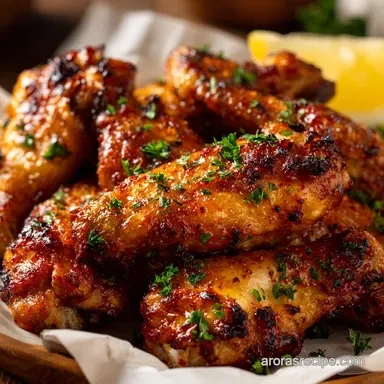 Foolproof Air Fryer Frozen Chicken Wings Ultra Crispy Ready in 35 Mins Recipe Card