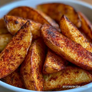 Crispy Grilled Potato Wedges: 30 Min