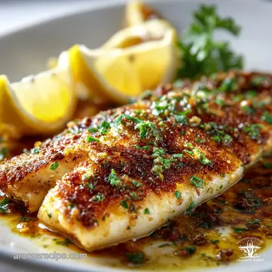 RestaurantStyle PanSeared Orange Roughy with Lemon Brown Butter