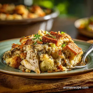 Crockpot Chicken and Stuffing: Easy Slow Cooker Comfort Food Casserole Recipe Card