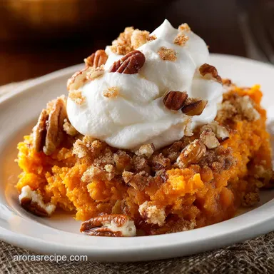 Crockpot Sweet Potato Casserole: Ultra-Creamy Easy Slow Cooker Recipe Recipe Card