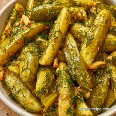 Crunchy Dill Pickles with Garlic