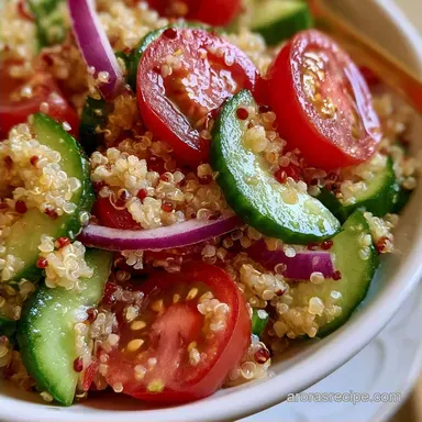 Cucumber Quinoa Salad in 30 Minutes