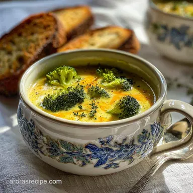 Dairy Free Gluten Free Broccoli Cheddar Soup: Velvety & Savory Recipe Card