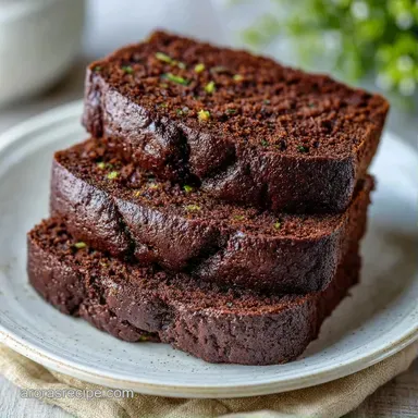 Double Chocolate Zucchini Bread: Fudgy Recipe Card