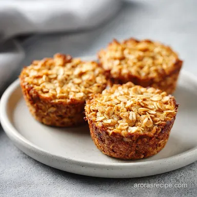 Easy 4 Ingredient Baked Oatmeal Cups