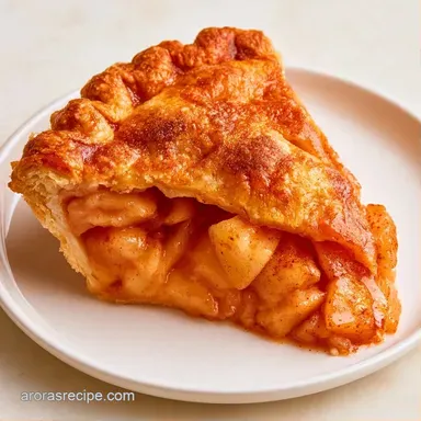 Easy Apple Pie for 8 Servings Recipe Card